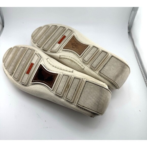 COLE HAAN Soft Leather Ivory/Tan Air Sadie Driver Penny Loafer Women’s 7 B - Picture 3 of 10